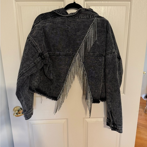 Black denim Jacket NWT - Picture 2 of 2